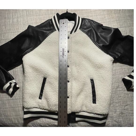 Ci Sono Juniors Jacket - Sz XL - Faux Sherpa & Faux Leather Academia - EUC - Picture 7 of 11